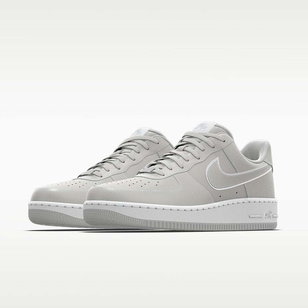 Nike Air Force 1 '07 Light Gray White Outline Monochrome Sneakers