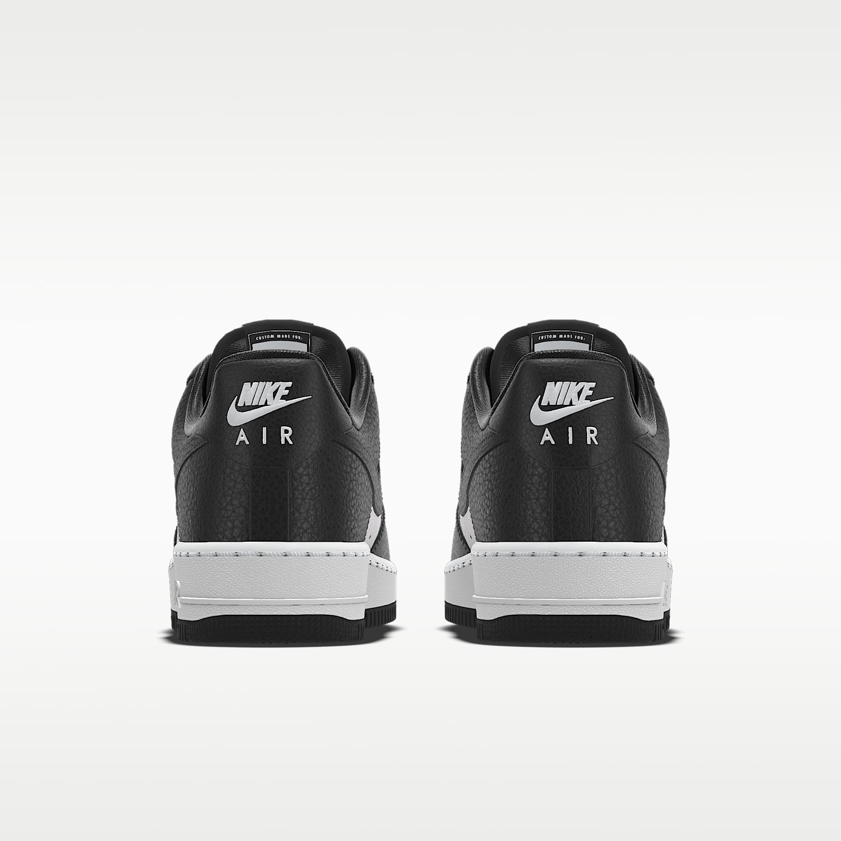 Nike Air Force 1 '07 Black White Panda Color-Block Sneakers