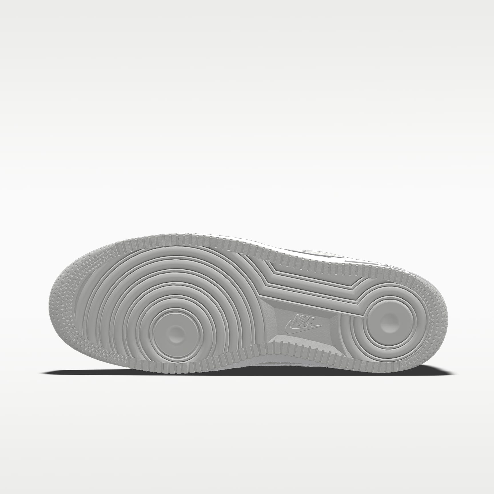 Nike Air Force 1 '07 Light Gray White Outline Monochrome Sneakers