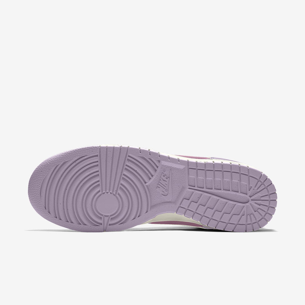 Nike Dunk High Two-Tone Lavender Purple Cream Swoosh Sneakers