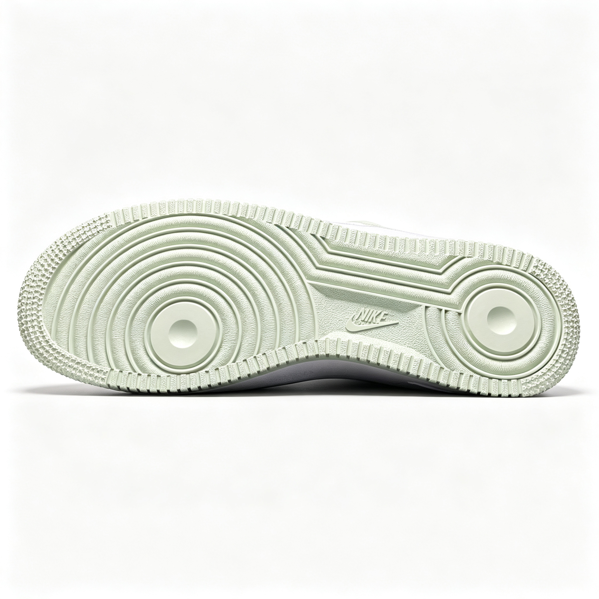 Nike Air Force 1 '07 Low Custom – White / Honeydew Outline Swoosh