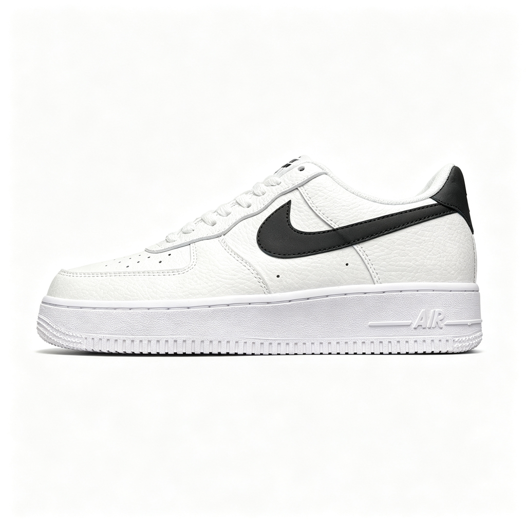 Nike Air Force 1 '07 Low 'White Black' – Premium Leather Low-Top Sneaker