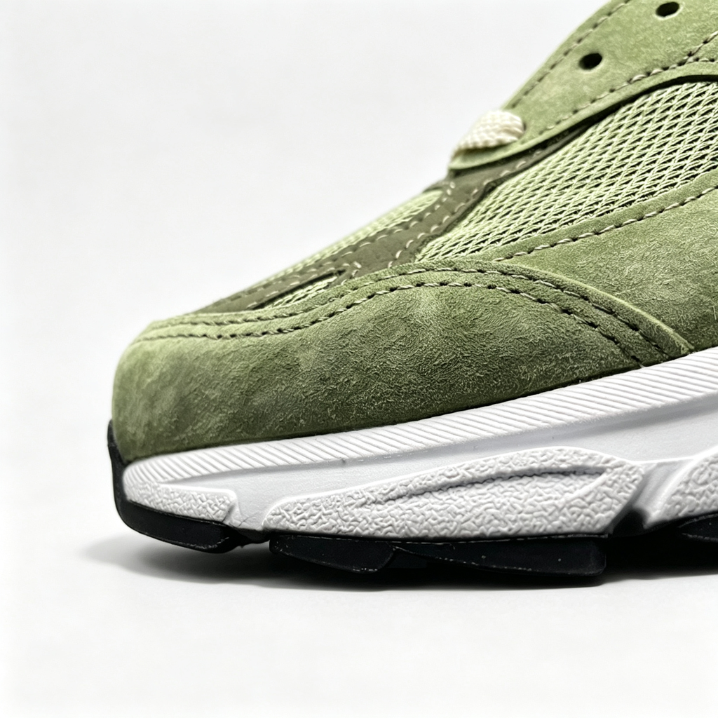 JJJJound x New Balance 990v3 Sneakers — Olive / Black