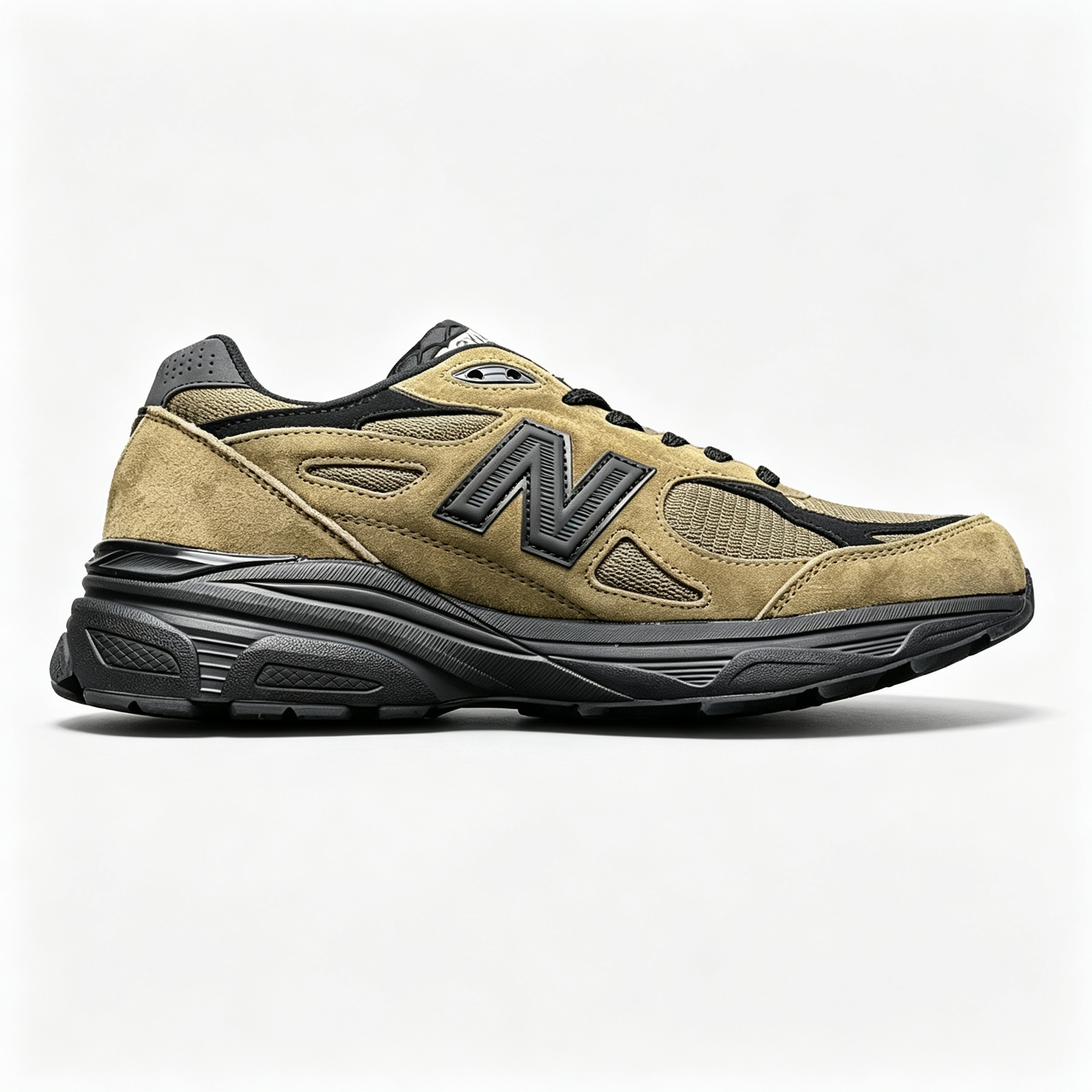 JJJJound x New Balance 990v6 Sneakers —【Tan‑Black】