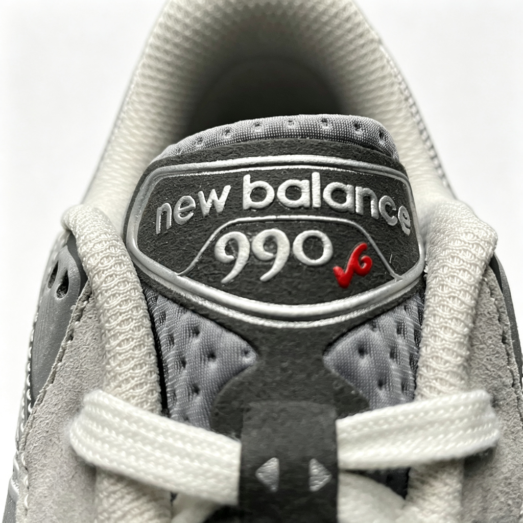 JJJJound x New Balance 990v3 Sneakers — Grey / White