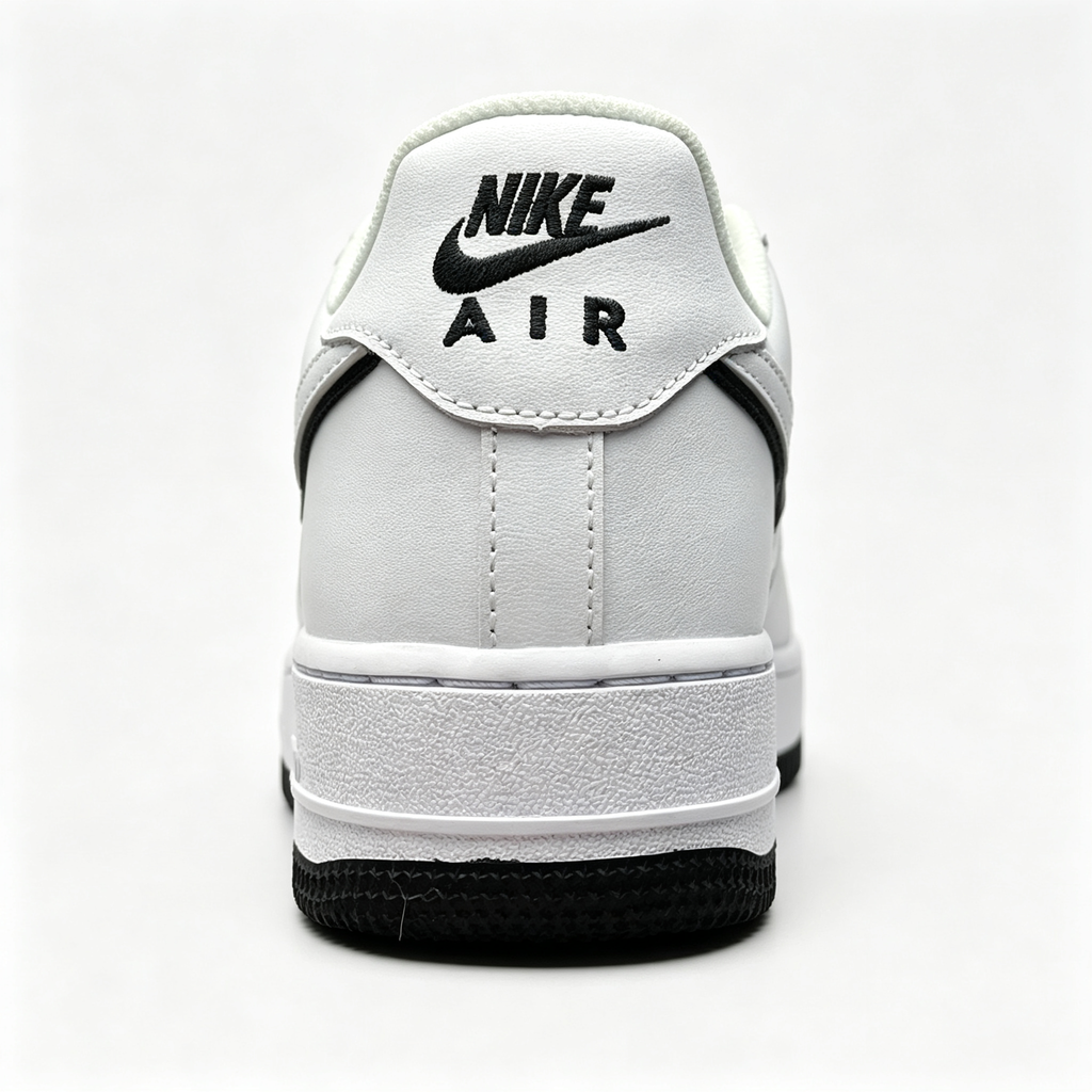 Nike Air Force 1 '07 Low 'Outline Swoosh' – White / Black Men's Sneaker