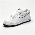 Nike Air Force 1 '07 Low 'Outline Swoosh' – White / Black Men's Sneaker