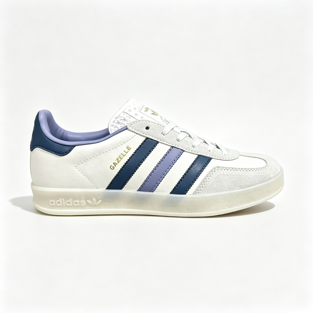 Adidas Originals Gazelle Indoor 'Off White / Dark Blue / Purple'