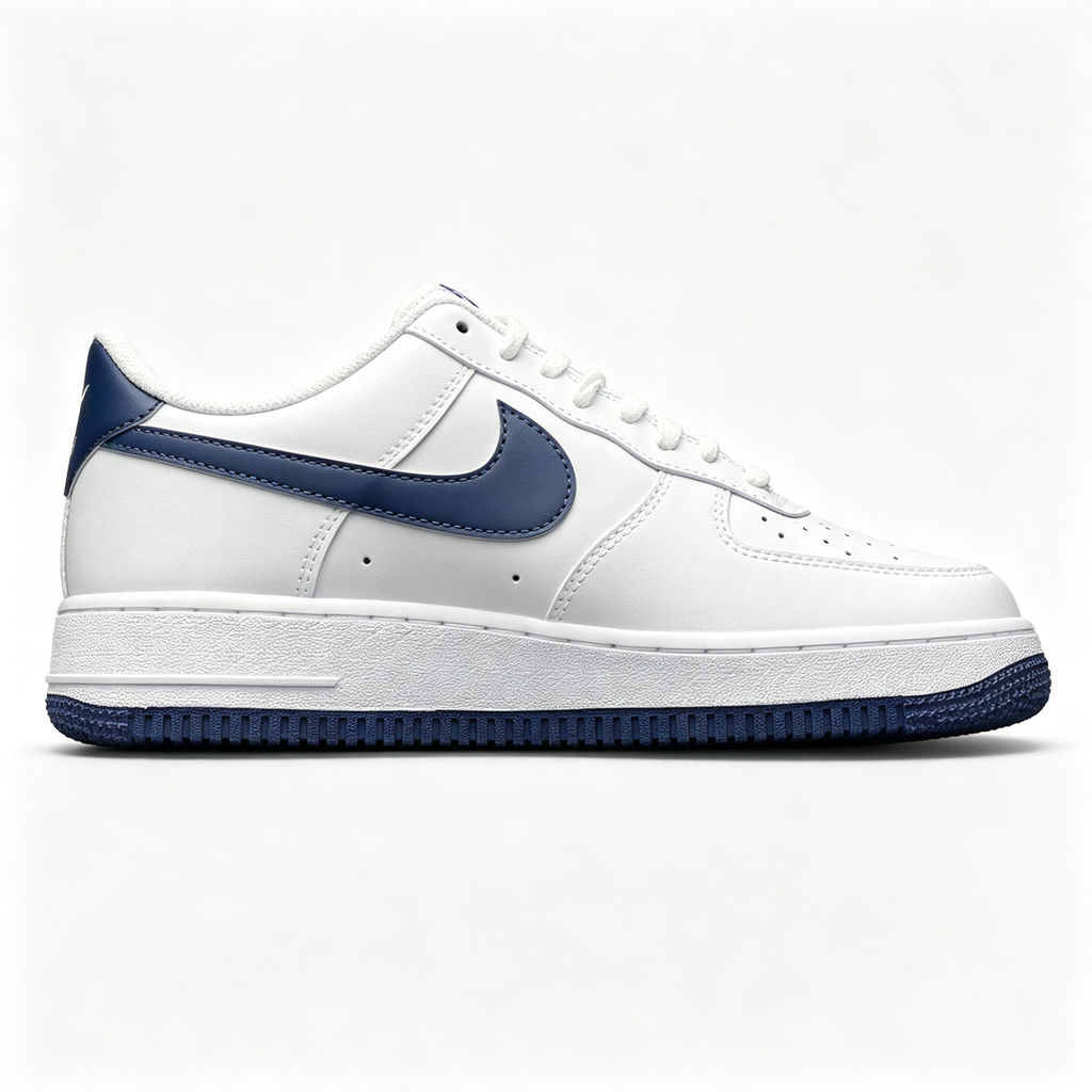 Nike Air Force 1 '07 Low – White / Midnight Navy